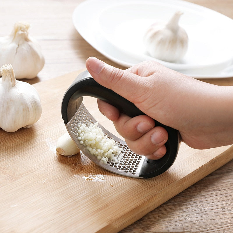 Stainless Steel Crush Garlic Press