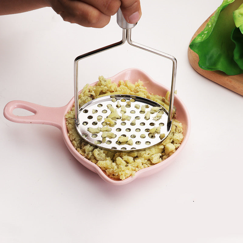 Potato Masher Thickened Stainless Steel Disc Manual Kitchen Tools